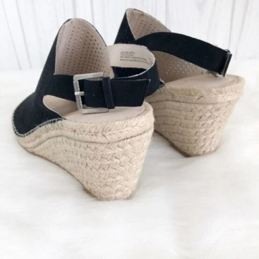 CASLON Sutton Slingback Wedge Black Sandal